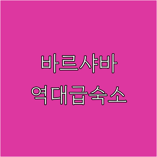 아이 동반 가족이나 비즈니스 여행객을 위한 바르샤바 추천 숙소