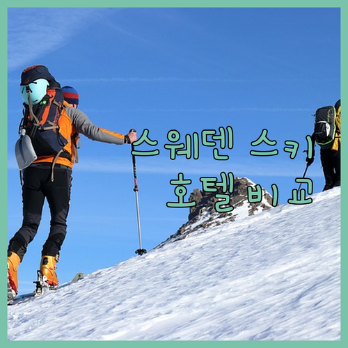 스웨덴 북부 스키여행 숙소 추천 타나비 호텔 헤마반 호텔 대형주택 시설 후기 비교